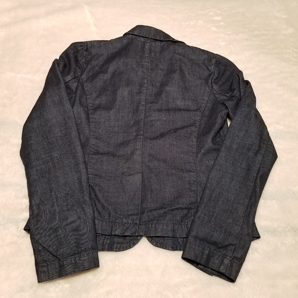 Pilcro and the Letterpress Anthropologie Denim Jean Blazer Small - Picture 15 of 15